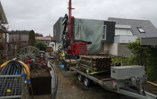 Erdsonden Bohrung EFH